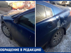 Неизвестный водитель протаранил иномарку и скрылся с места ДТП в Волжском