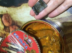 Ржавый кусок метала в одной банке с рыбой попался волжанке