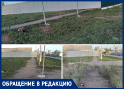 «Участок продали и установили забор. Людям негде ходить», - волжанка о единственном тротуаре