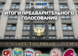 Опубликованы итоги предварительного голосования в Госдуму среди читателей "Блокнота Волжского"