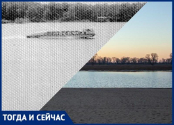 Как выглядела река «Ахтуба» в Волжском много лет назад: тогда и сейчас