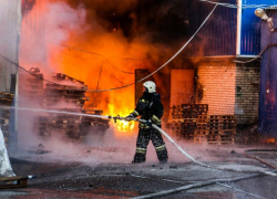 В Волжском горели баня и мусорный контейнер