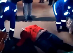 Появилось видео наезда трамвая на пешеходов