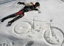 Волжан приглашают прокатиться по снегу на велоспипедах