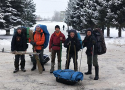 Волжские путешественники открыли лыжню в Саратовской области