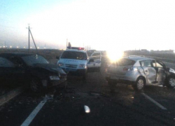 Две иномарки попали в жесткое ДТП в Волжском