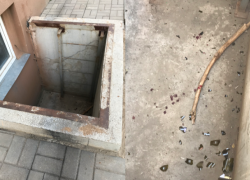 Ребенок рухнул в открытый пожарный проход в Волжском