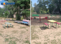 Из-за угрозы жизни волжский двор остался без паровозика. Другие советские качели опасными не признали