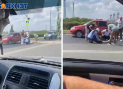 Пешехода сбили на Волжской ГЭС: видео