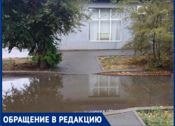 «Либо по воде, либо под машины»: волжанин пожаловался на лужу у пешеходного перехода на Профсоюзов