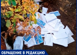 Платежные документы валялись за кустом