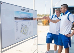 "Ротор - Волгоград" впервые посетил строящийся стадион к ЧМ-2018