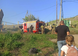 В СНТ в Волжском случился пожар: видео