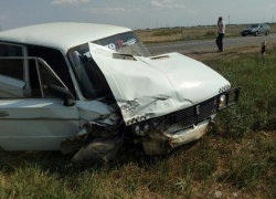 Наглый бык протаранил "шестерку" под Волжским