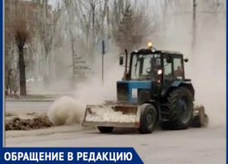 "Вот так у нас чистят дороги - класс", - волжанка