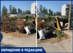 Огромная свалка образовалась под трансформаторной будкой в Волжском