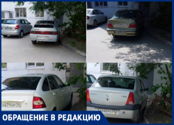 «И в квартиру заедут»: волгоградка показала, как у входа в подъезд паркуются автохамы