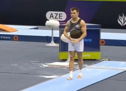 Волжский гимнаст Алексей Усачев завоевал бронзу на Кубке мира в Баку