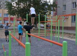 В Волжском появилась площадка для воркаутеров