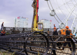 В Волгограде приступили к монтажу 120-метрового колеса обозрения