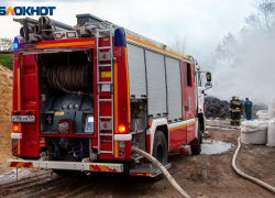 Известна причина возгорания постройки близ Волжского