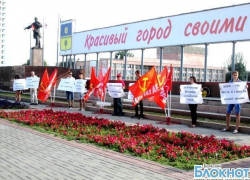 В Волжском  партийные соратники депутата  Николая  Паршина организовали пикет