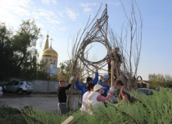 В Волжском сухостой пытаются превратить в произведения искусства