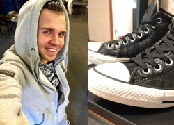 Михаил Игонин устроил мастер-класс по чистке обуви