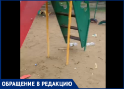 «Никто не почесался»: детская площадка на Королева, 7 продолжает пугать волжан своей антисанитарией