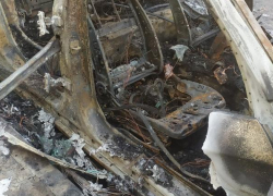 Ночью в Волжском сгорела BMW