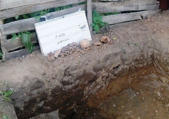 В Ленинском районе селянин случайно раскопал настоящий могильник