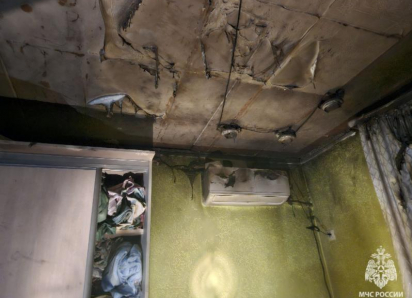 Маленький мальчик пострадал при пожаре в квартире Волжского 