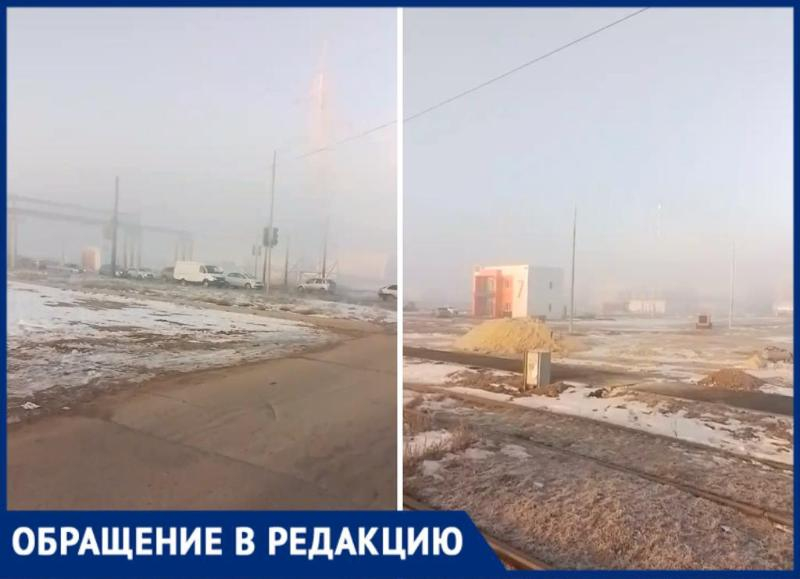 Огромное облако едкого дыма накрыло Волжский: видео