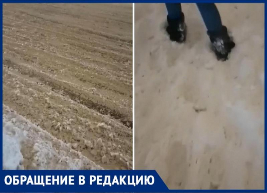 В Волжском жители массово жалуются на нечищеные от снега дворы и дороги