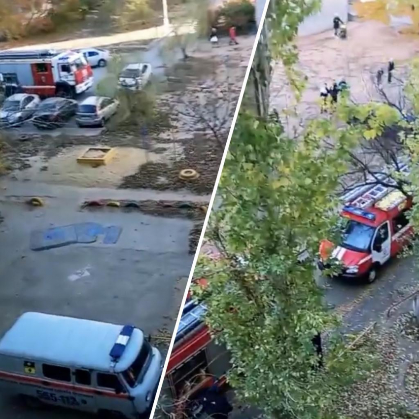 «Скорая, пожарная, служба спасения»: в Волжском переполох в одном из многоквартирных домов