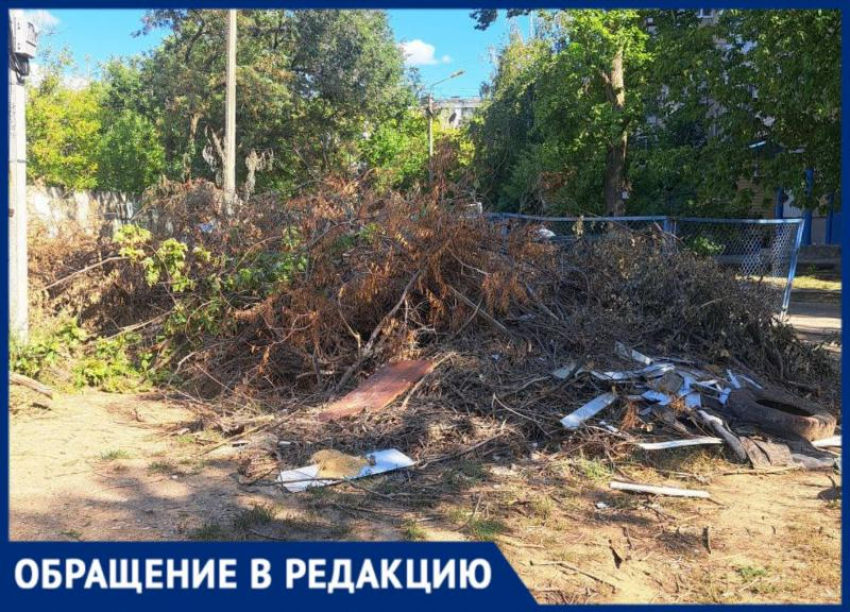 В 2-месячном сухостое в пожароопасный сезон утопают дворы в Волжском 