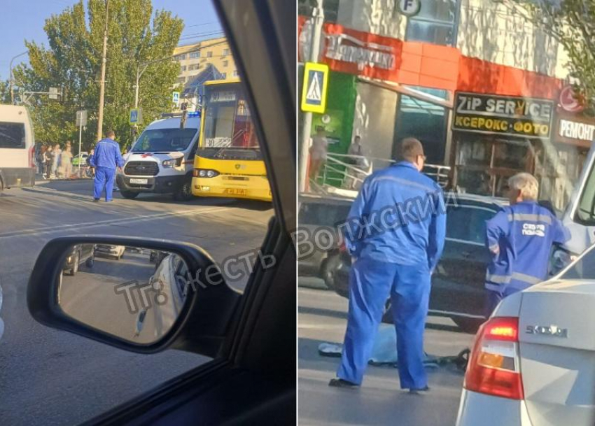 Маршрутка сбила насмерть ребенка на самокате в Волжском