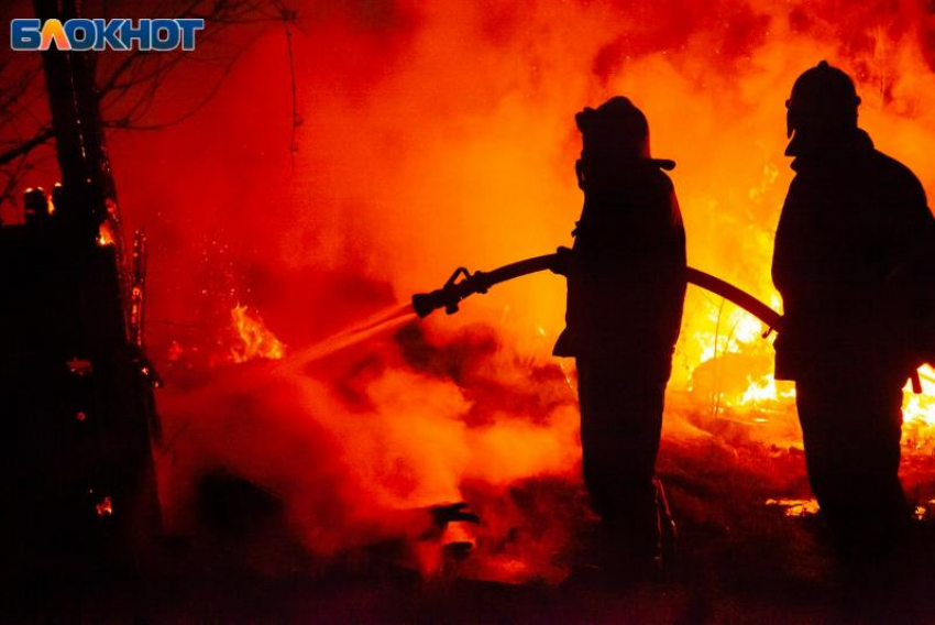 Пожар близ Волжского унес жизнь человека