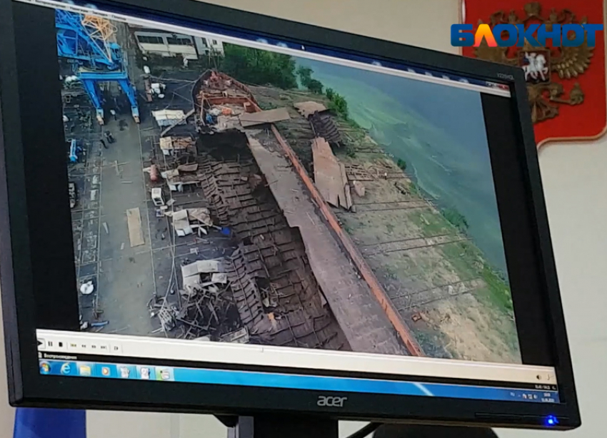 Видео с места взрыва на барже представили в суде Волжского
