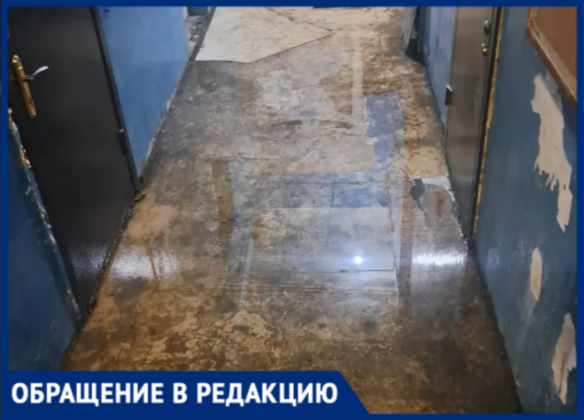 «Тонем неделю!»: в волжском доме пожилая жительница получила травмы из-за опасного состояния подъезда 