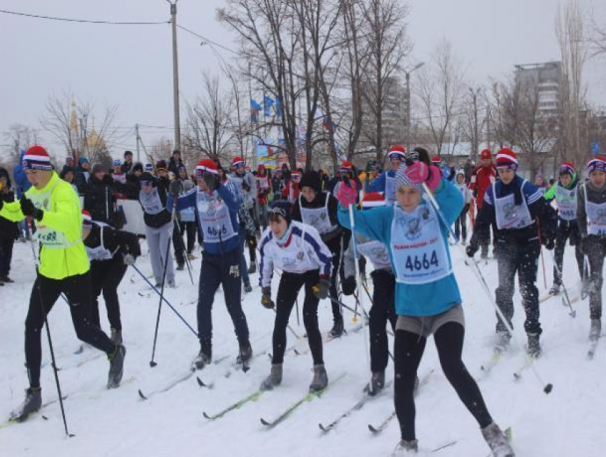 Около ста волжан встали на лыжи в День зимних видов спорта