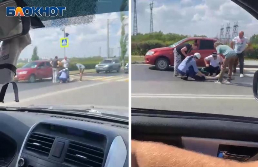 Пешехода сбили на Волжской ГЭС: видео