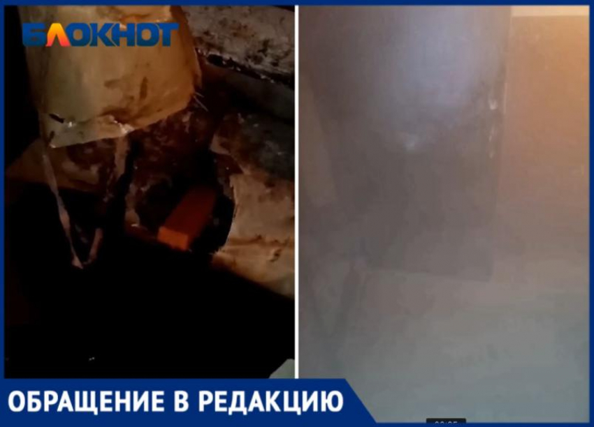 Гейзер с кипятком из порванной трубы сутки бьет в подвале МКД в Волжском: видео  