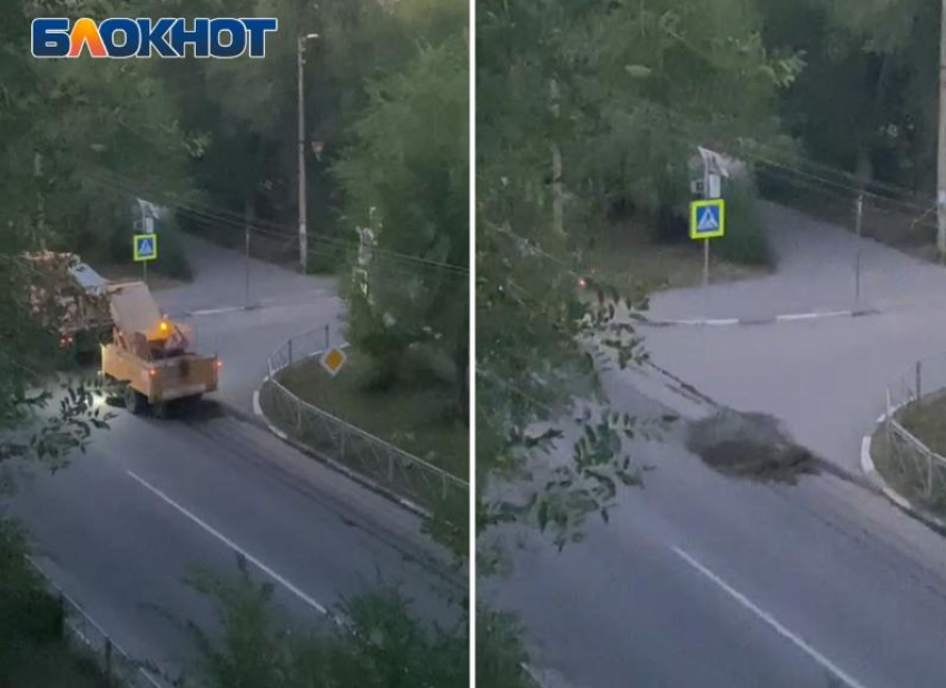 Утро понедельника: жителей Волжского в 3 часа утра разбудил ремонт на дороге