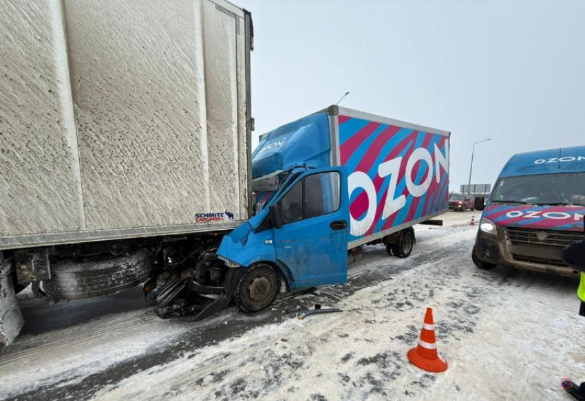 Водитель «Озон» попал в ДТП на трассе Волгоградской области