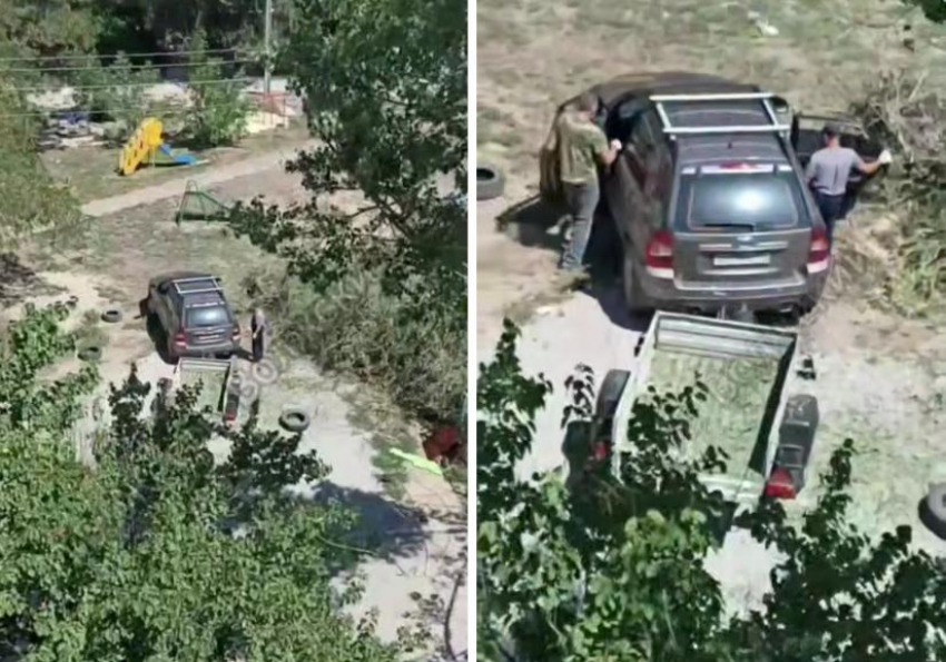 Вместо уборки во дворе на свалку выгрузили еще машину сухостоя: благоустройство в Волжском