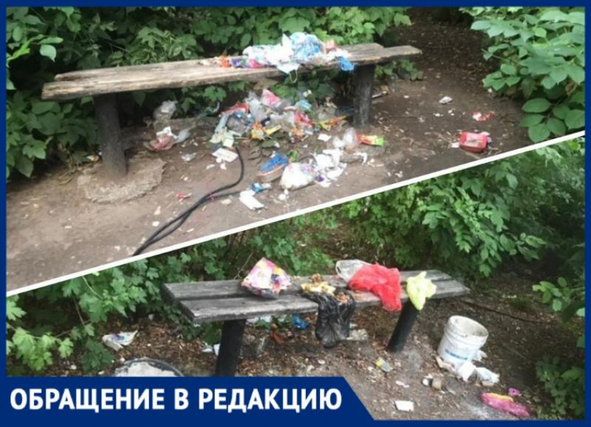 «Вонь, пьянчуги и мусор»: жители в ужасе от состояния сквера в Волжском