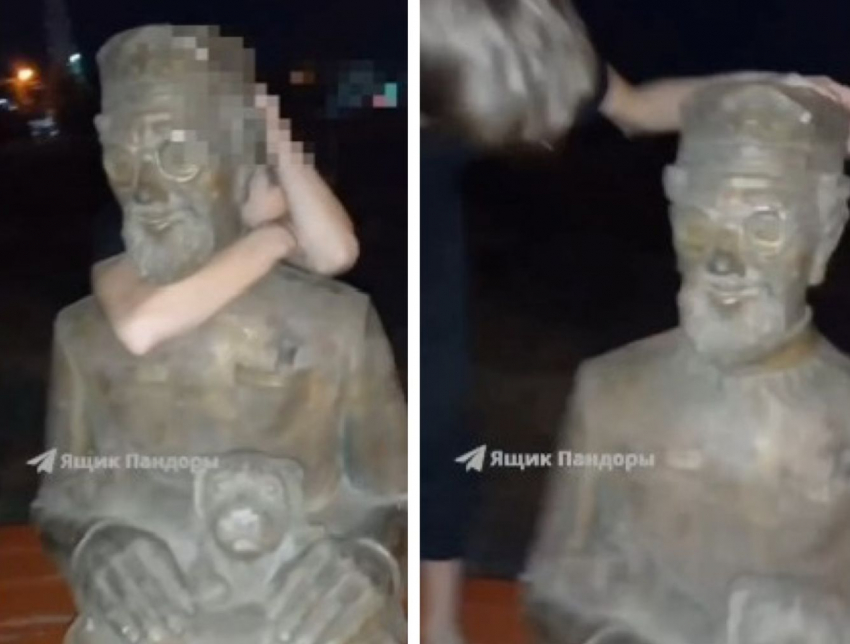 В Волжском подростки надругались над памятником Айболиту 