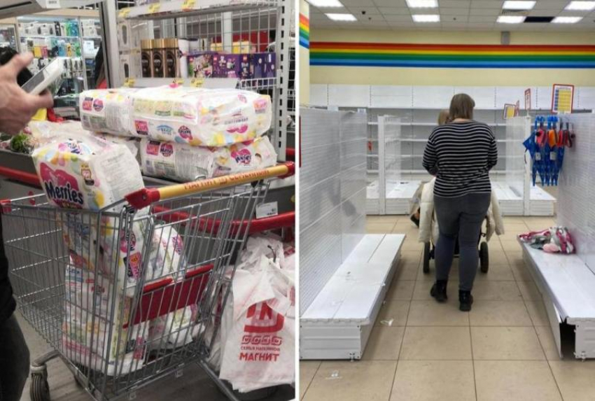 Мамочки в панике сметают все детские товары после подорожания памперсов в Волжском: фото