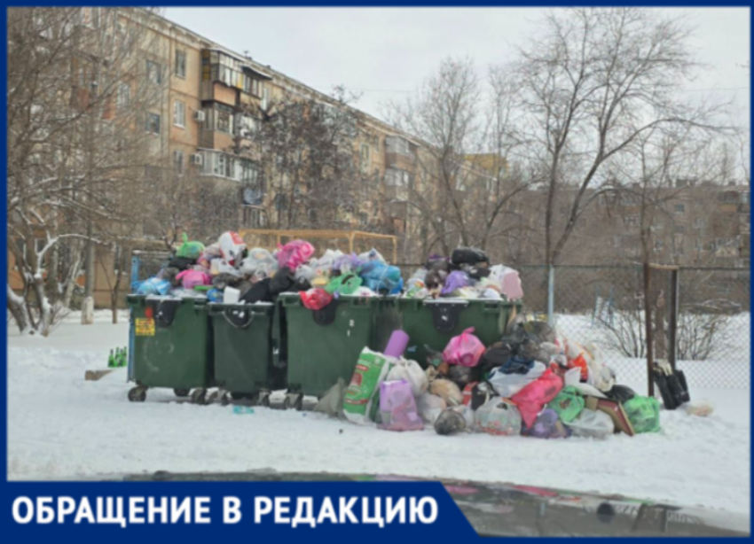 Куда исчезли мусоровозы? В Волжском коммунальная система дала сбой, завалив дворы мусором